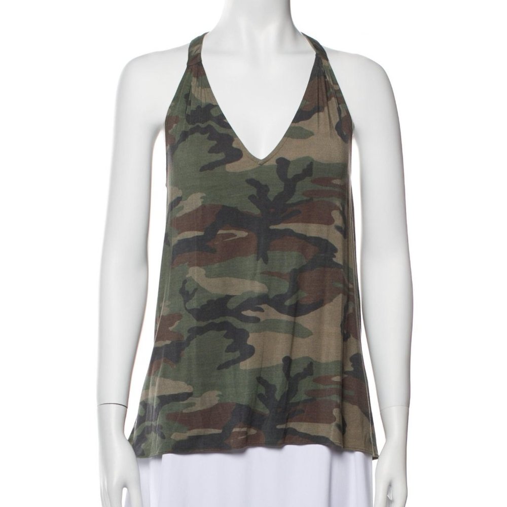HAUTE HIPPIE Camo Top--Size XS